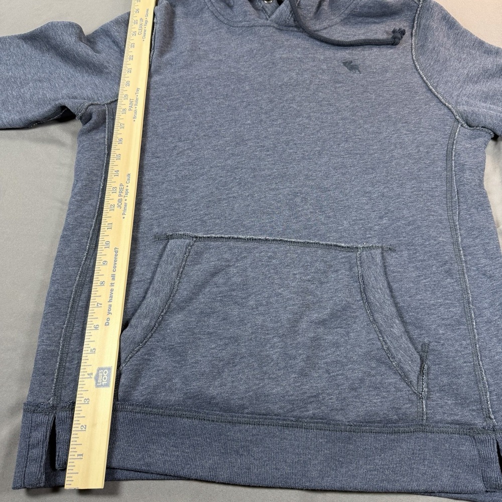 Abercrombie & Fitch Mens Large Blue Moose Logo Pullover Hoodie Sweatshirt - Picture 4 of 7